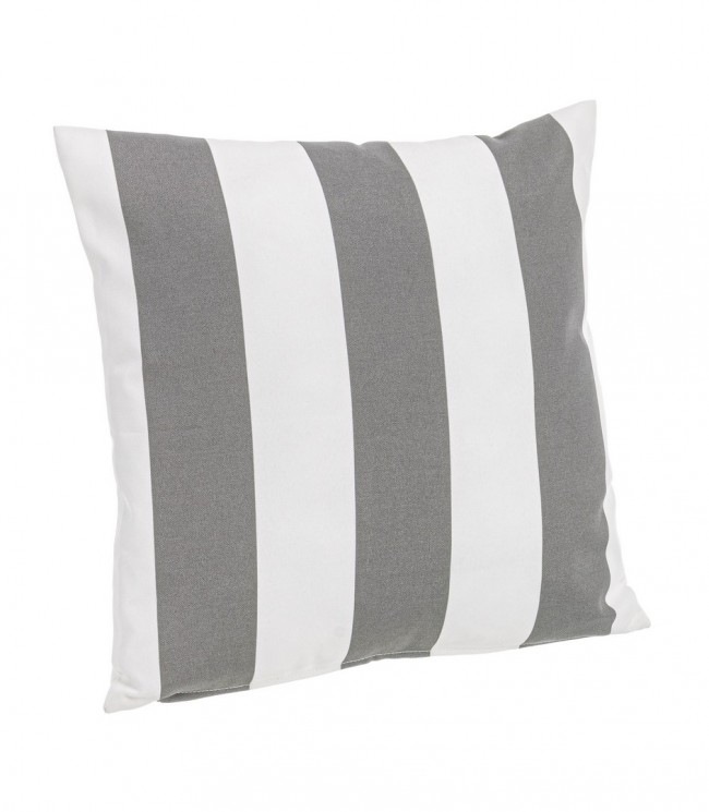 Cuscino Righe Bianco-Grigio 43X43