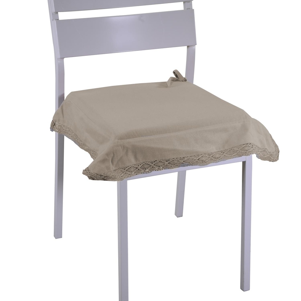 Cuscino Amelie Tortora Quadro 40x40x4 cm