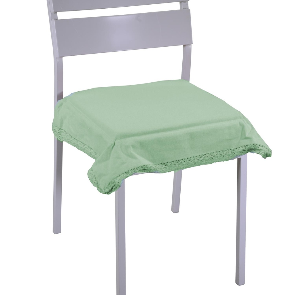 Cuscino Amelie Verde Acqua Quadro 40x40h4