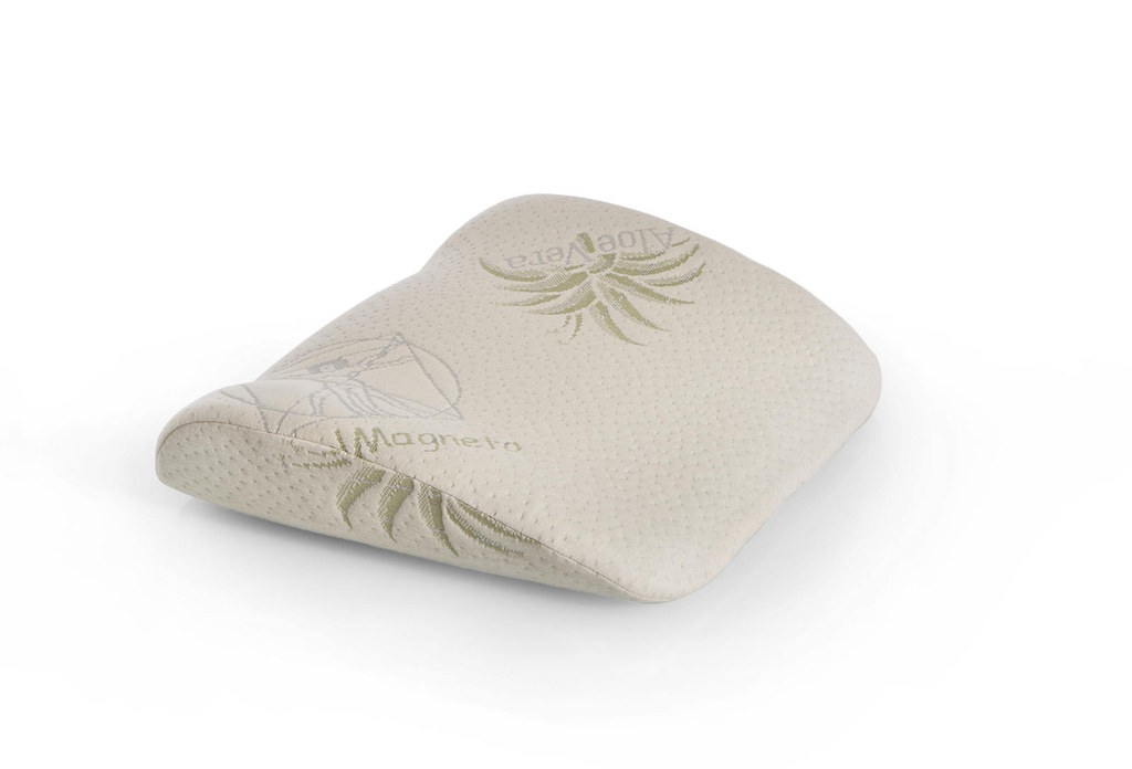 Cuscino in memory foam bianco 36x32x10 cm
