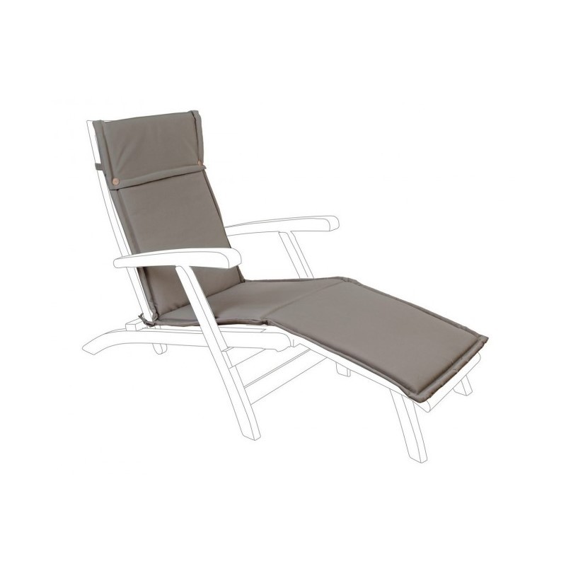 Cuscino Lettino Sfoderabile Cioccolato Poly - 50x176x3 cm