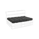 Cuscino Pallet Seduta in Tessuto Poly Carbon - Dimensioni: 120x80x10 cm