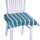 Cuscino Pop Righe Blu Petrolio Quadro 40x40x4 cm