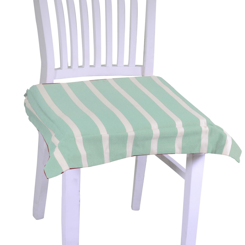 Cuscino Pop Righe Verde Acqua Quadro 40x40h4