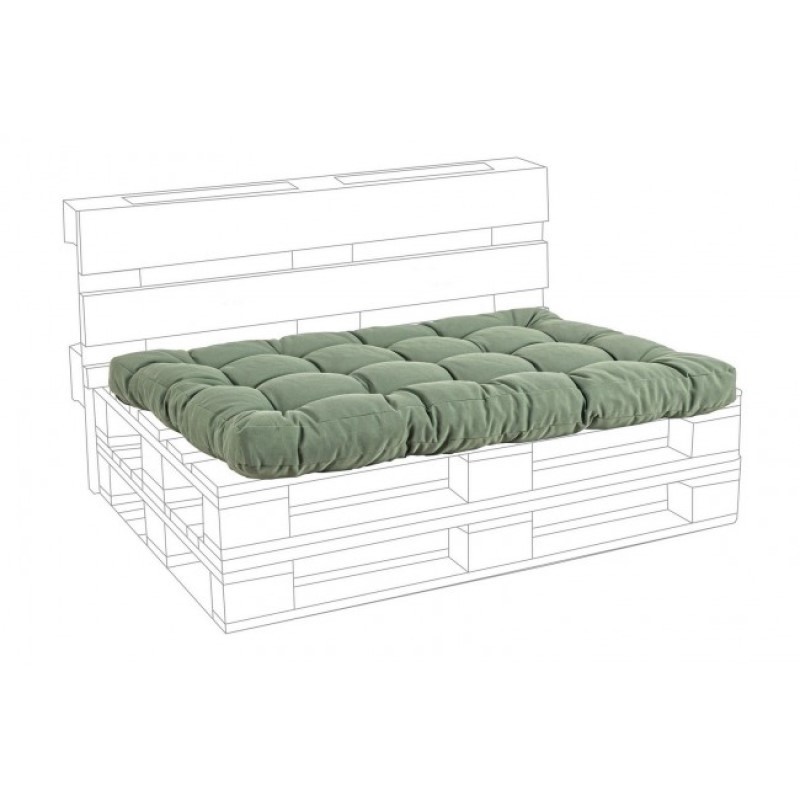 Cuscino Seduta Pallet in Tessuto Poly Cactus - 120x80x10 cm