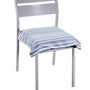 Cuscino Stripe Avio Tinto in Filo 40x40x4 cm