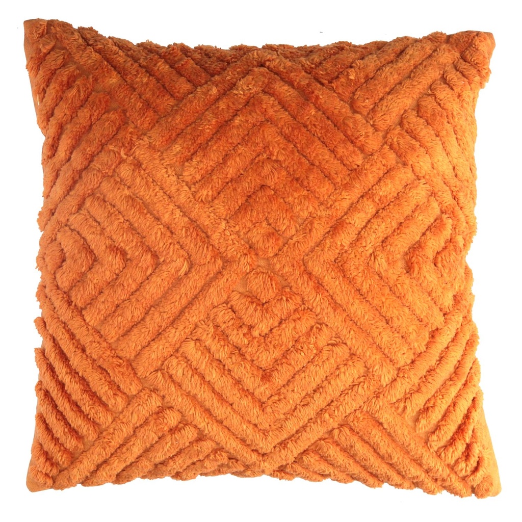 Cuscino in tessuto arancione 40x40x12 cm