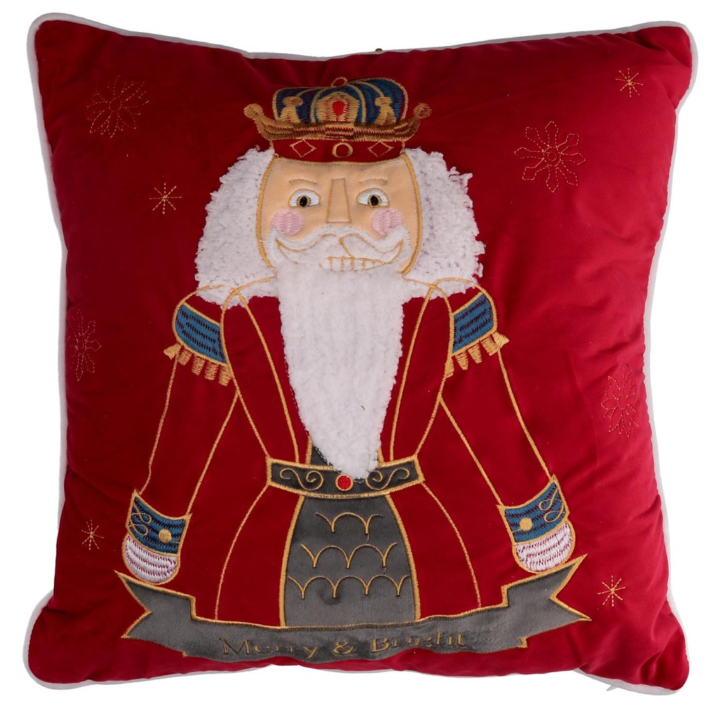 Cuscino Rosso in Tessuto - Dimensioni 40x40x12 cm