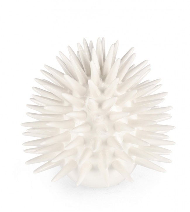 Decorazione Riccio Di Mare Abyss Bia H18,5 - Porcellana Impermeabile