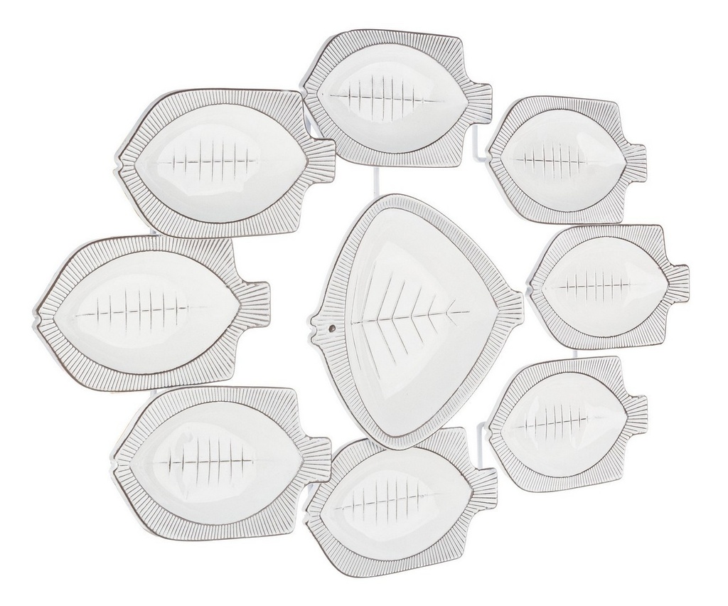 Decorazione parete metallo Fisher 104x61 cm