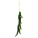 Decorazione vegetale artificiale peperoncino intrecciato 8 pezzi cm10x50x3