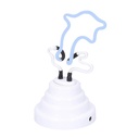 Luce neon delfino azzurro cm10x13h21