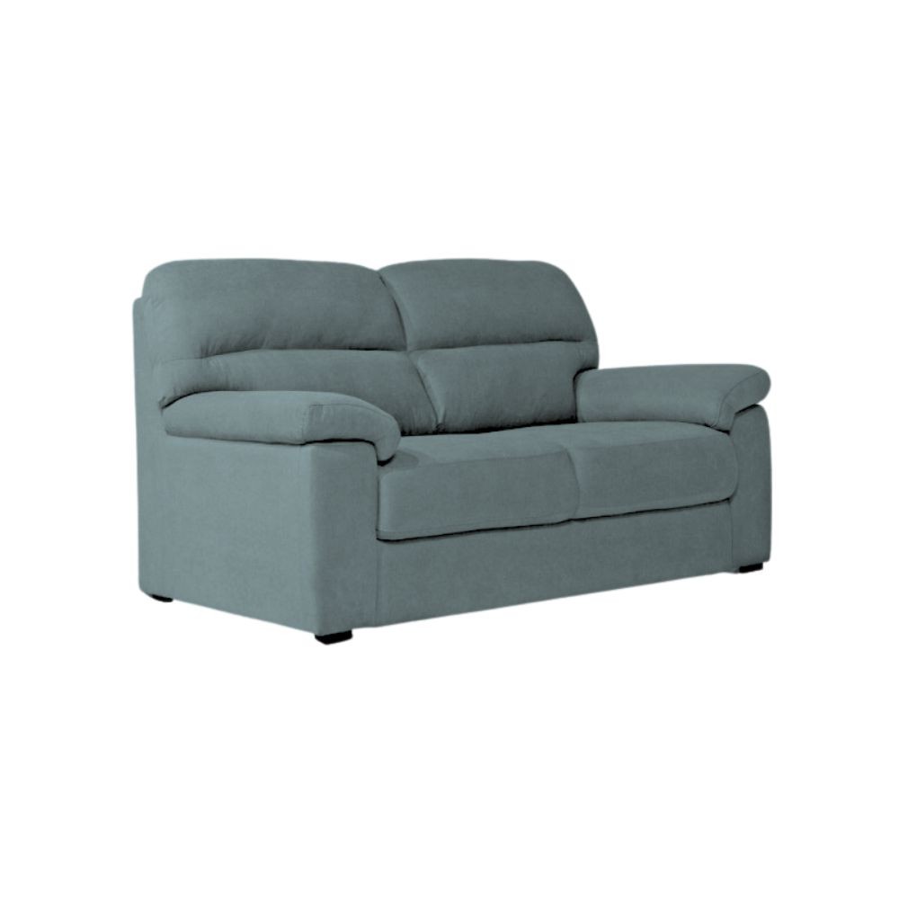 Divano Alenda 3 posti con piedini quadrati colore cenere scuro L 201 x P 92 x H 98 cm