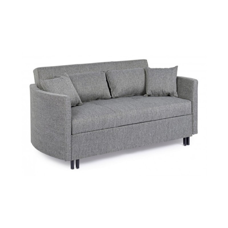 Divano letto due posti Grigio 166x88x84 cm