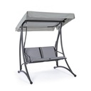Dondolo in acciaio due posti Antracite 145x120x185 cm