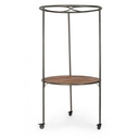 Espositore industriale con tetto e ruote 103x199h cm