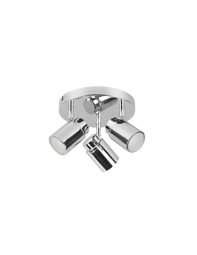 Faretto Orientabile Metallo Cromo Angelo Trio Lighting - 3 Spot