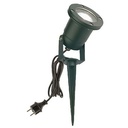 Faretto Gu10 C/Picchetto  linea spot  nero