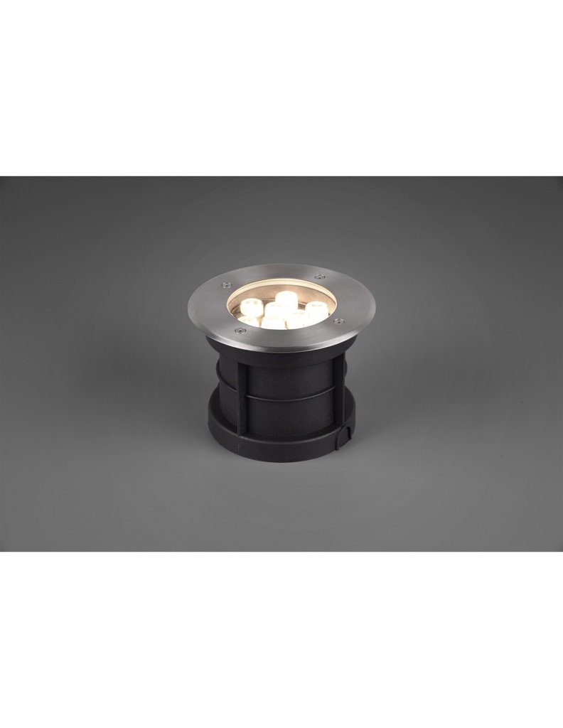 Faretto LED da Incasso Calpestabile Nichel Ø16 cm