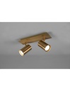 Faretto Marley 2 Spot GU10 Ottone Invecchiato L30 cm