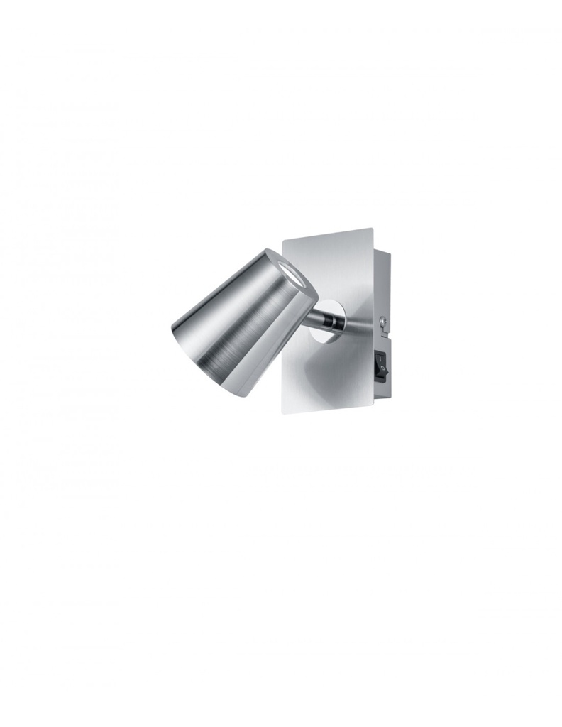 Faretto Spot Led 6w Orientabile Nichel Opaco