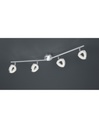 Faretto Tours 4 Spot Led Cromo L80 cm
