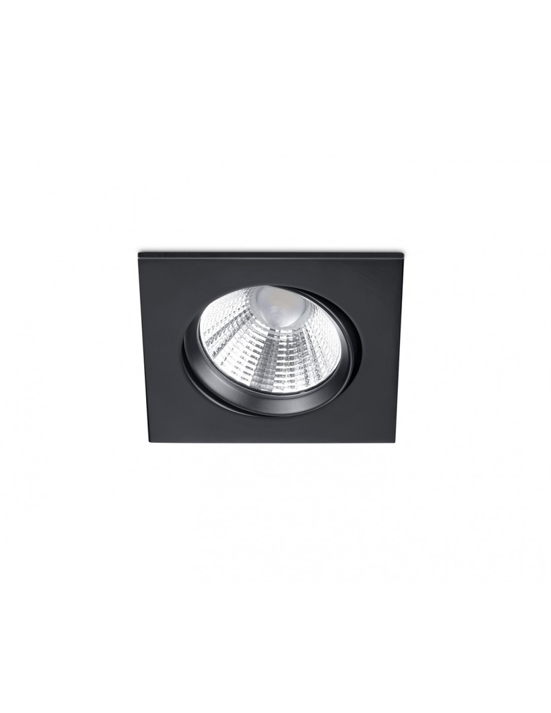 Faretto da Incasso Quadrato Pamir Led 5,5w 3000k Nero Trio Lighting