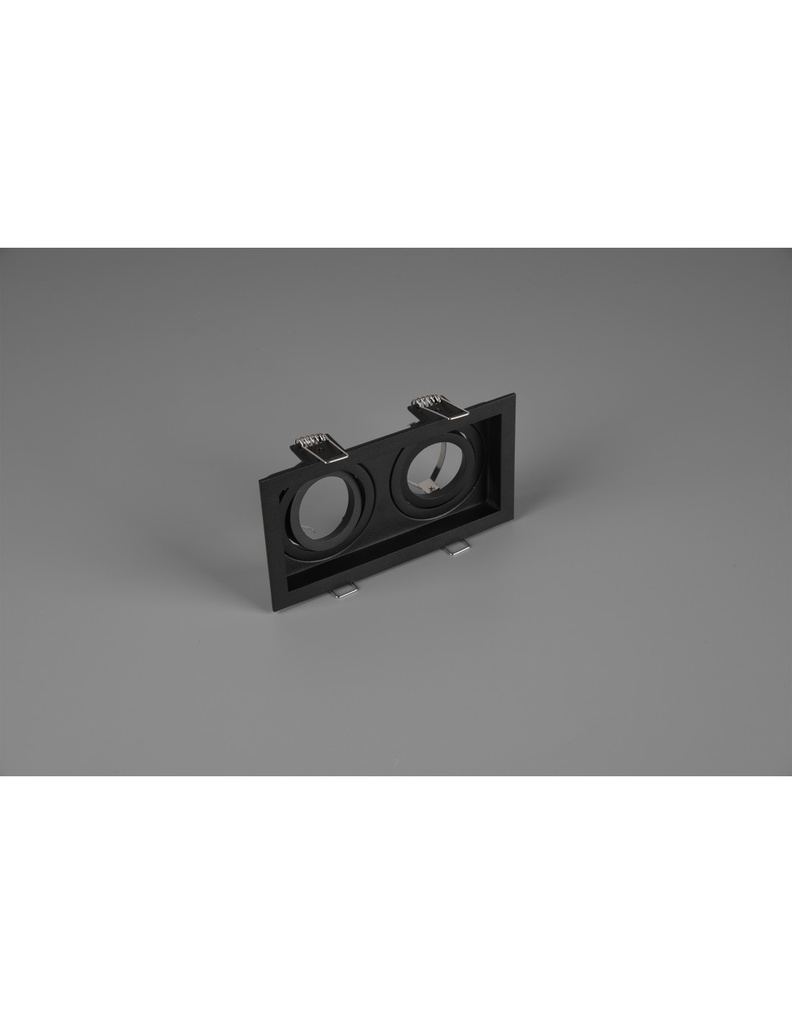Faretto da Incasso Rettangolare Kenai 2xGU10 Nero L17 cm Trio Lighting