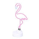 Lampada neon rosa fenicottero cmø14h42