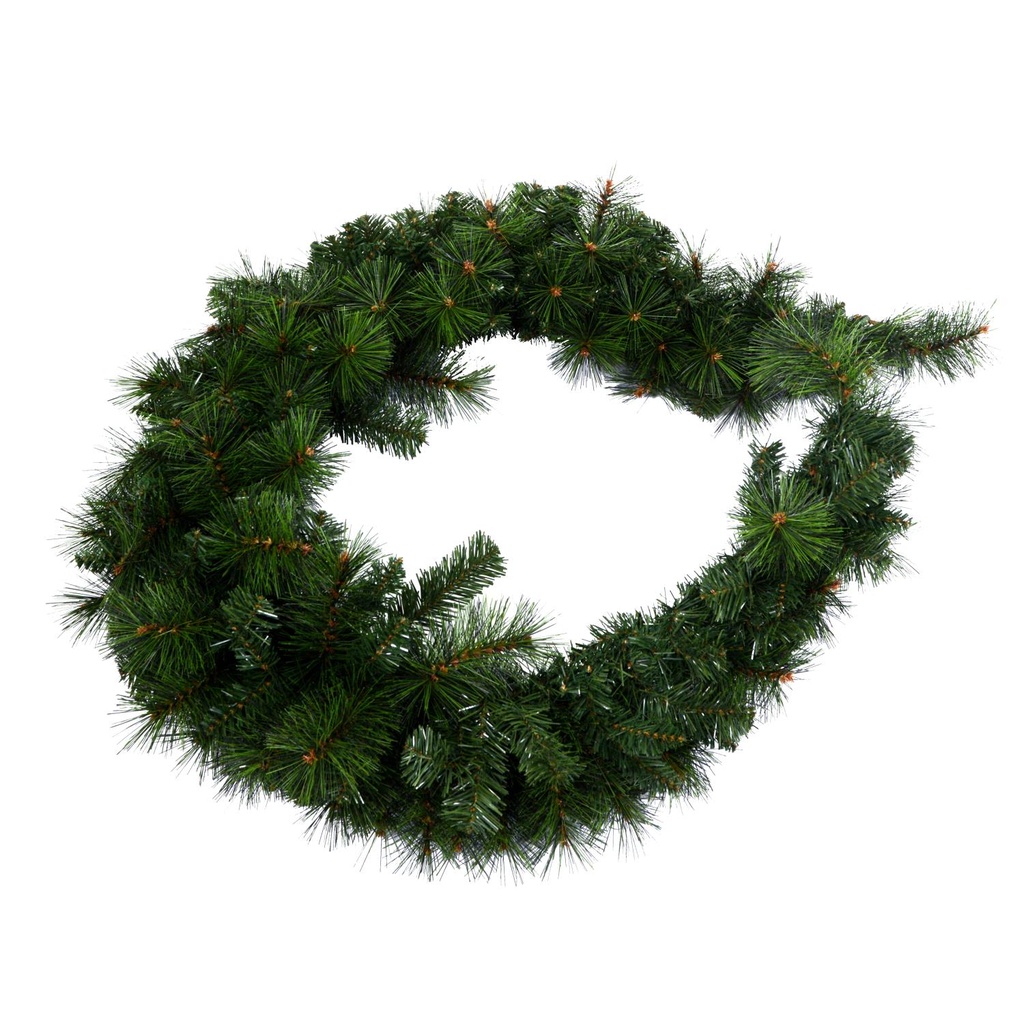 Festone verde Monte Erice con aghi ø24x180 cm