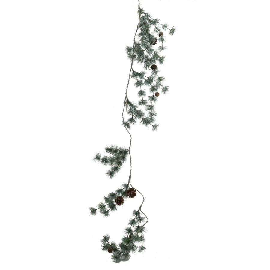 Festone con pigne 24x0155x8 cm