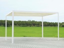 Gazebo in alluminio con telo elettrico 3x3m x 2.5h