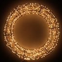 Ghirlanda 900 led metallo luce bianco caldo ø38h6,5