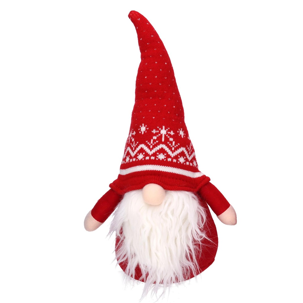 Gnomo tessuto rosso cmh36