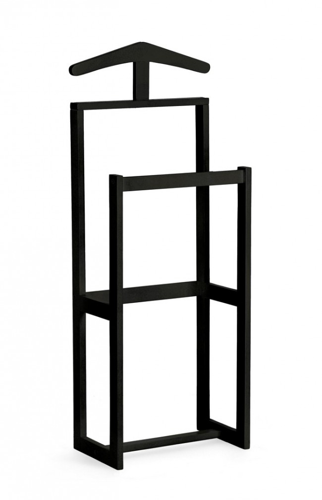 Indossatore in legno di betulla nero H106