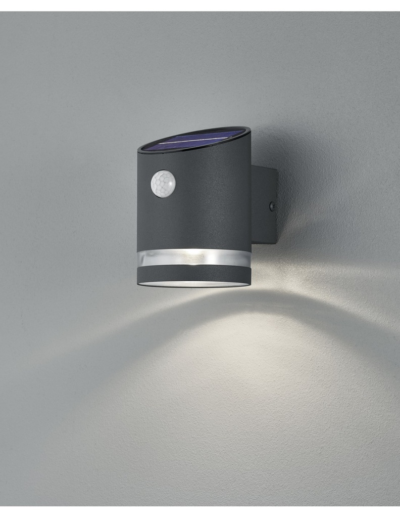 Applique Salta LED IP44 Antracite con Sensore di Movimento