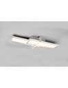 Lampada Da Soffitto 2 Rettangoli Led Dimmer Charleston Alluminio Trio Lighting