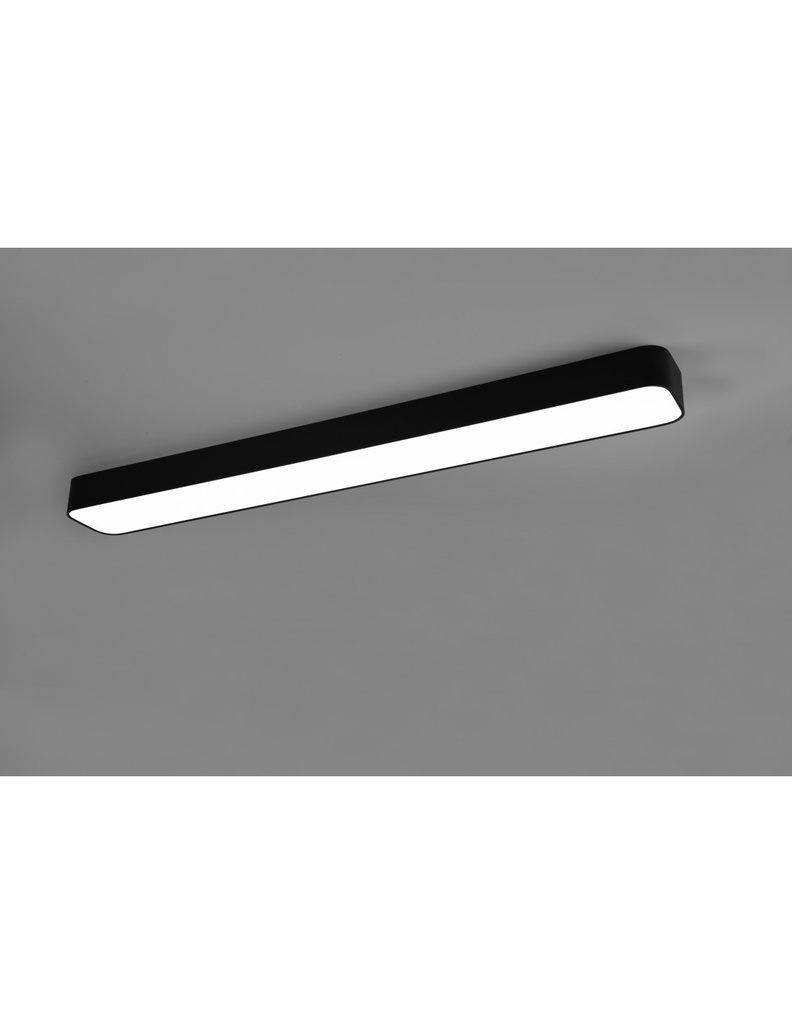 Lampada da Soffitto Rettangolare LED 37W Nero