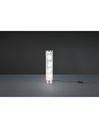 Lampada da Tavolo Cilindro LED RGB Cromo Stoffa Microforata