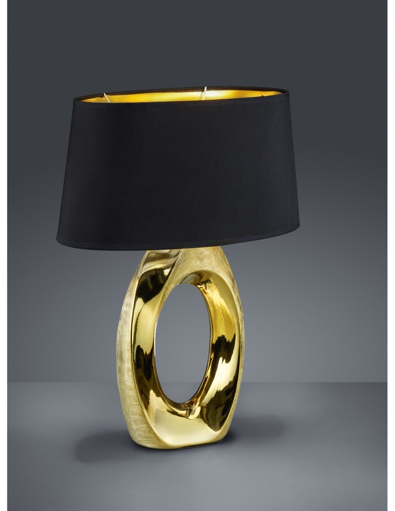 Lampada da Tavolo Moderna in Ceramica Oro Taba H52 cm