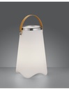 Lampada da Tavolo Portatile Bluetooth RGB Ø24 cm Bianco