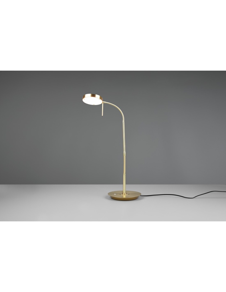 Lampada da Scrivania Flessibile Monza LED Touch Dimmer Ottone