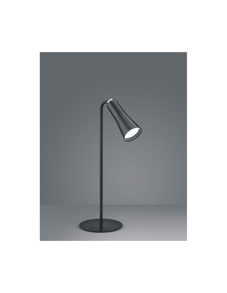 Lampada da Tavolo Maxi Nero Componibile LED Touch Dimmer con Batteria