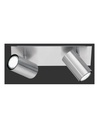 Lampada Soffitto 2 Faretti Spot Orientabili Marley Nichel Trio Lighting