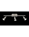 Lampada Soffitto 3 Spot Orientabili Nimes Nichel