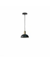 Lampada a sospensione Spica in metallo nero opaco, 20cm x 20cm x 150cm