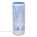 Lampada Aroma Metallo Touch Blu 10x26 cm