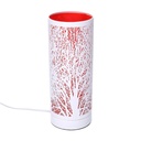 Lampada Aroma Metallo Touch Rosso 10x26 cm