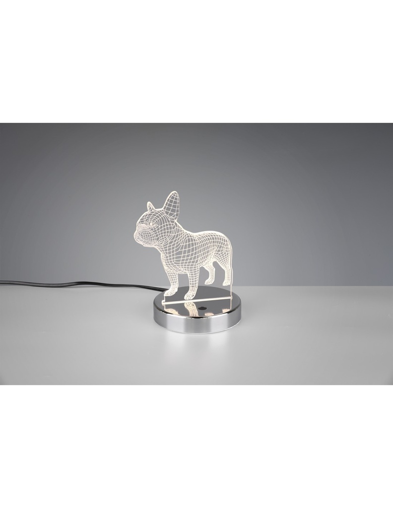 Lampada da Tavolo Dog Led Dimmerabile RGB H17 cm Trio Lighting