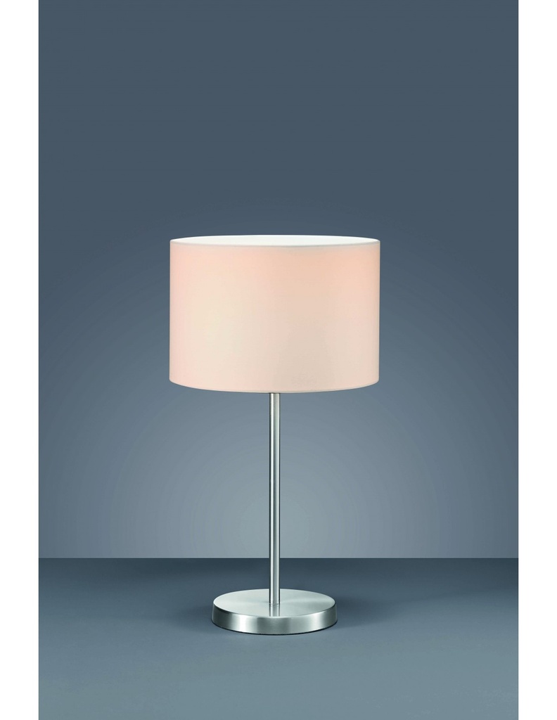 Lampada da Tavolo Metallo Paralume Bianco Ø30 cm